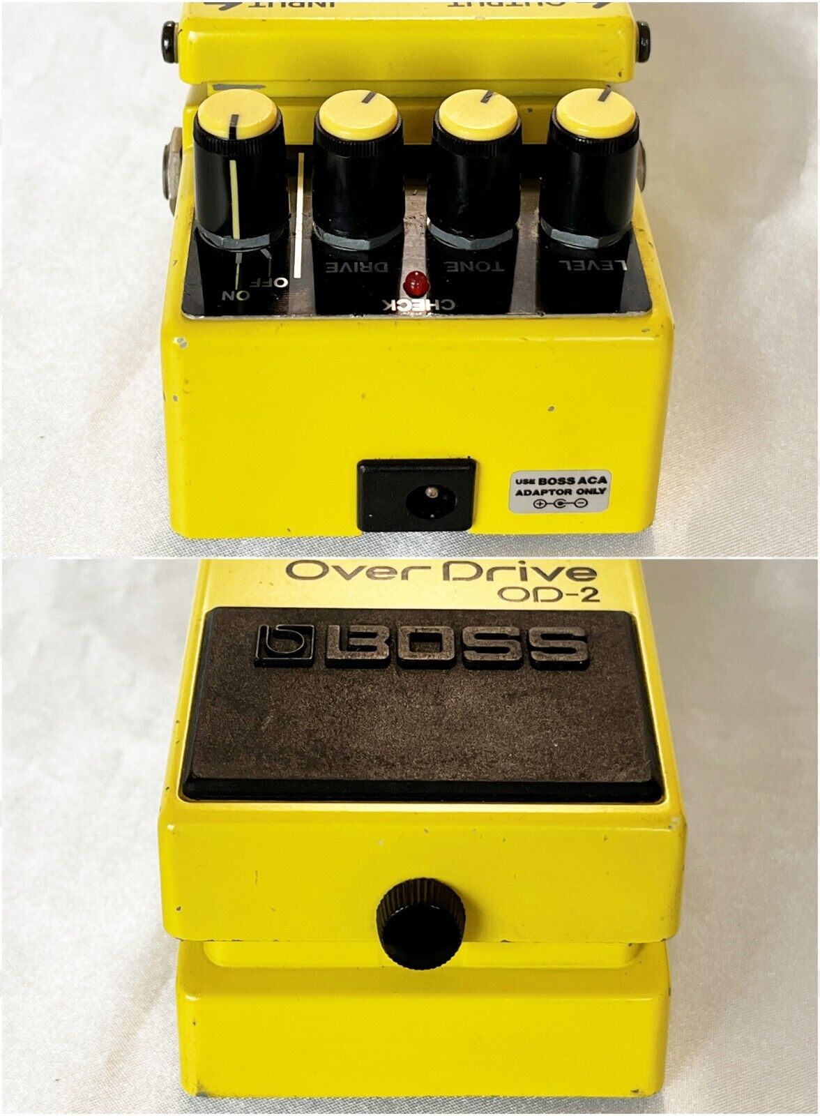 Boss Turbo Overdrive OD-2 1988 Made in Japan Vintage Pedal Black Label  Tested