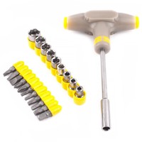 Schraubendreher Set 21 Tlg T Griff Mit SteckschlüSsel Bits Und NüSsen Robustes P