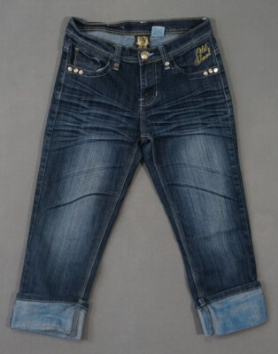 UA16448 **OLD SKOOL** CAPRI, CROPPED WOMENS JEANS sz5