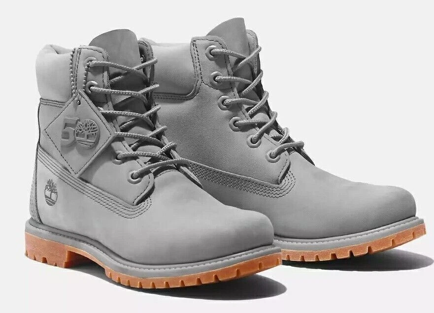 Womens Timberland 6" Premium WATERPROOF Boots Light Gray Nubuck 50th Anniversary
Opens in a new wind
