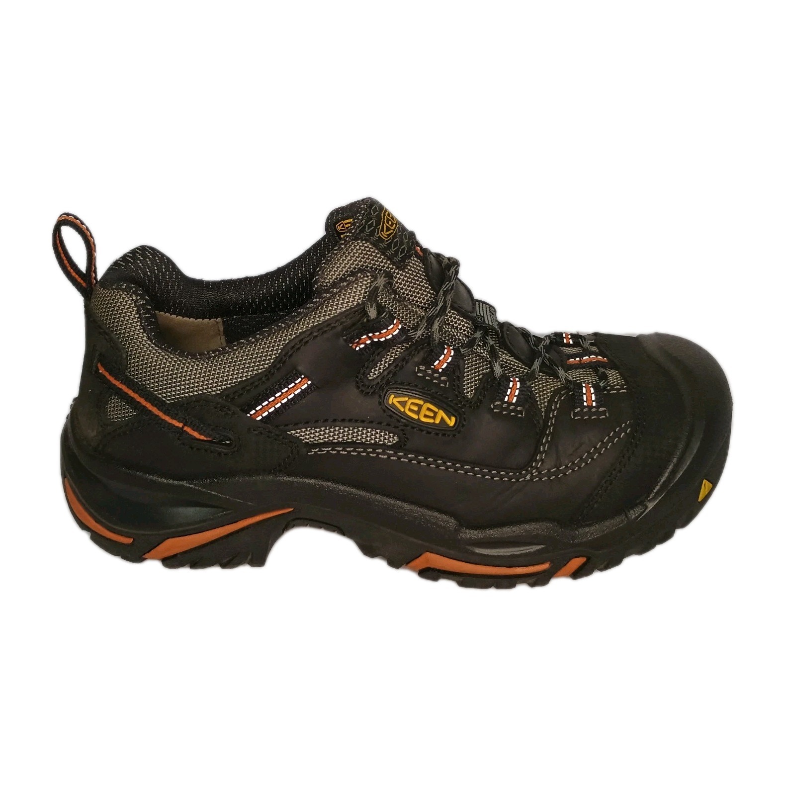 Stivali da lavoro Keen Braddock punta in acciaio escursionismo basso resistenza allo scivolamento olio termico taglia 7 D usati in ottime condizioni