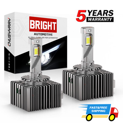 LED Headlight Bulbs 200W Replace D3S D3R HID Xenon Super White Conversion Kit