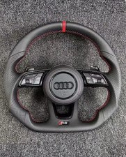 Für Audi B9 A3 A4 A5 RS3 RS4 RS5 S4 S5 A6 und Mehr Sport Lenkrad Schwarz NEU
