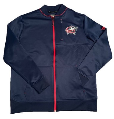 Columbus Blue Jackets Authentic Pro Fanatics NHL Track Jacket Full Zip Size S