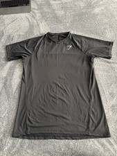 Gymshark OG Veer T-shirt Size Large Black Silver Logos