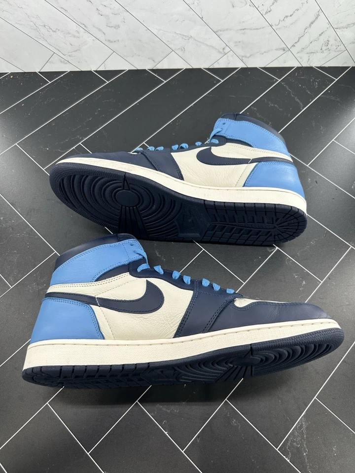 Nike Air Jordan 1 Retro OG High Obsidian UNC 2019 555088-140 Size 14 - Image 3 of 4