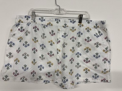 NWT Loft Ann Taylor Sleep Shorts Women s Sz XXL Floral Stripe Pajama Lounge