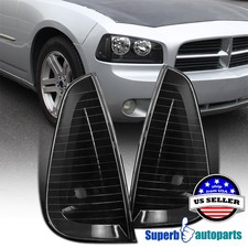 For 2006-2010 Dodge Charger Black Corner Lamps Turn Signal Replacement Pair For 2006-2010 Dodge Charger Black Corner Lamps Turn Signal Replacement Pair