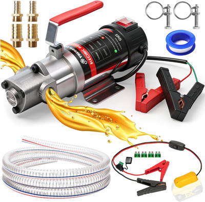 Engine Oil Transfer Pump, Electric Oil Pump with Battery Adapter for Dewalt 20V