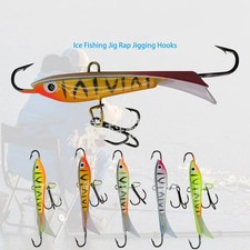 Ice Fishing Jig Rap Jigging Hooks Lead Sinking Lures Vertical Winter Fishing