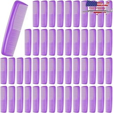 50 Pack Plastic Pocket Combs Fine Wide Teeth Hair Grooming Styling Haircare New