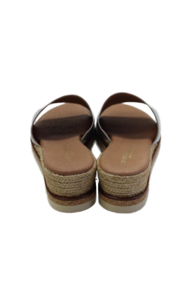 Sandalias de plataforma Andre Assous metálicas plateadas talla 38 8 para mujer Foto 3 de 4