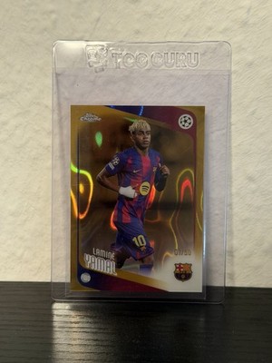 Topps Chrome UCC Lamine Yamal /50 true gold refractor 2026
