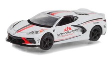GREENLIGHT - CHEVROLET Corvette C8 Stingray 2022 White RON FELLOWS - 1/64 - G...