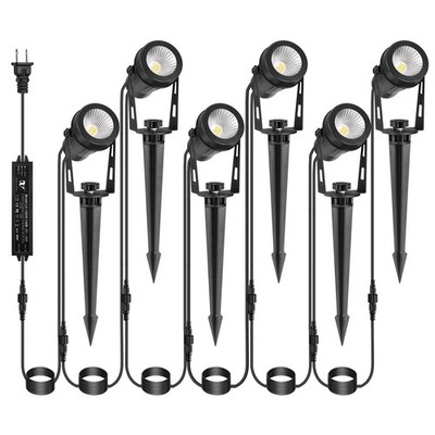 IRISECO Low Voltage Landscape Lighting, 6 Pack Outdoor 6 Pack, Warm White 