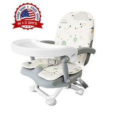 Asiento elevador para mesa de comedor con bandeja extra ble y coj n, Port til