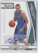 2010-11 Prestige Rookie Draft Picks Rights 153/199 Cole Aldrich #221 Auto c1v