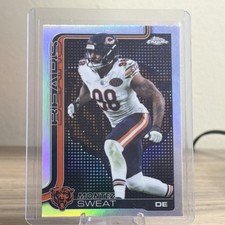 2025 Topps Chrome Montez Sweat light board team logo Chicago Bears #56 Football