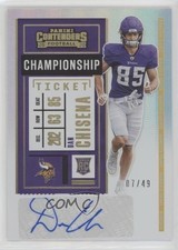 2020 Panini Contenders Rookie Championship Ticket 7/49 Dan Chisena #239 Auto 4f5