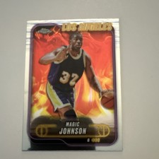 Topps 2024-25 Chrome Magic Johnson Los Angeles Lakers Basketball Card #59