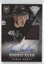 2013-14 Panini Rookie Anthology Titanium Update Gear 87/100 Tomas Hertl Auto 0c3