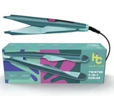 HAIRCRUSH 2-in-1 "Twist" Digital Curler & Straightener HCR-TXD-PI SEALED IN BOX