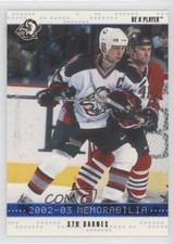 2002-03 ITG Be A Player Memorabilia Sapphire 62/100 Stu Barnes #119 1s8