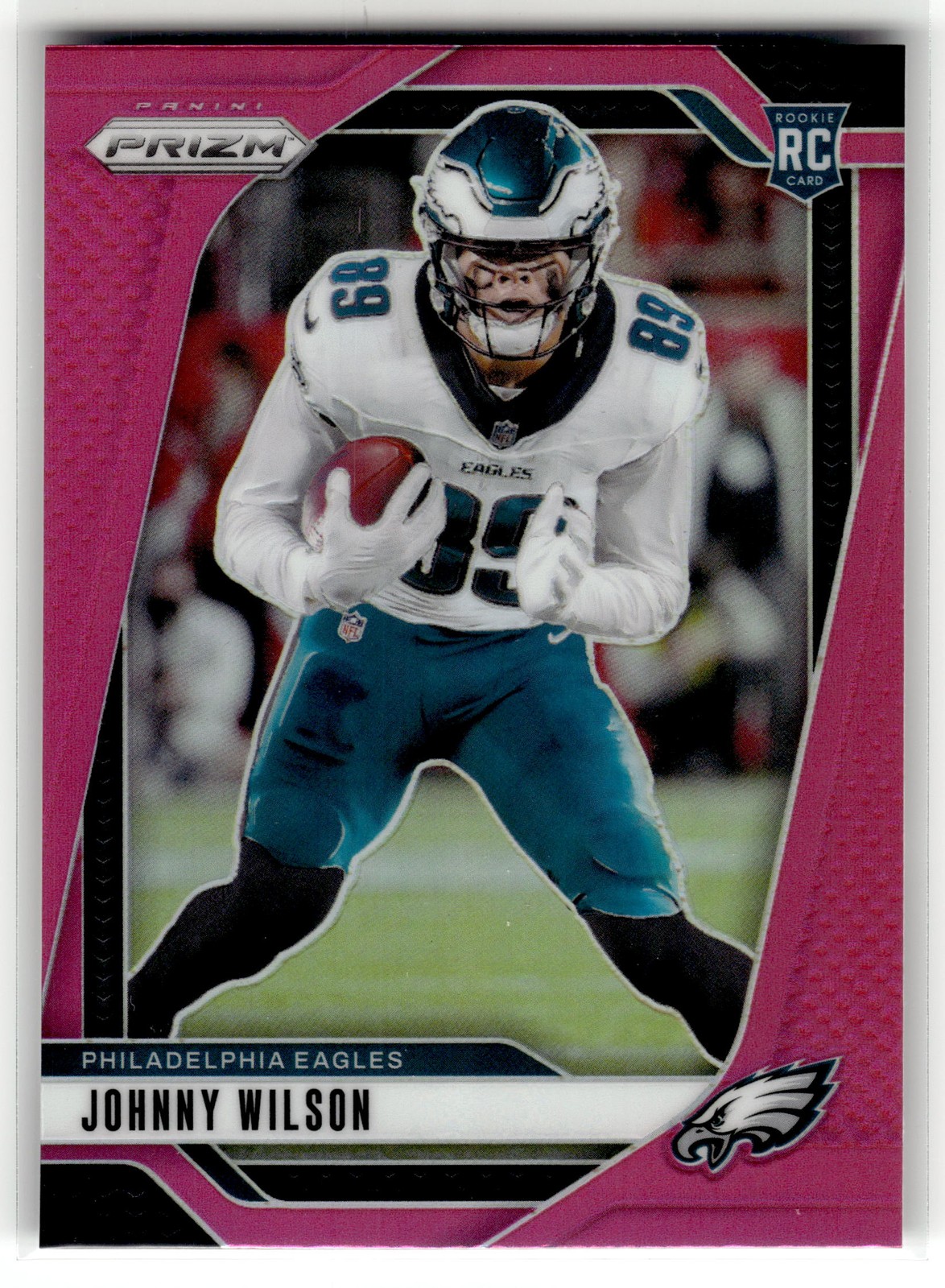 Johnny Wilson 2024 Panini Prizm #355 Rookie Philadelphia Eagles Pink RC