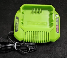 GREENWORKS PRO 80V LITHIUM-ION BATTERY CHARGER, FREE SHIPPING