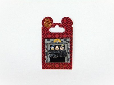 Disney Tower Of Terror Service Elevator Mickey & Donald Goofy Slider 3D Pin RARE
