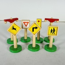 Construction Accessory Plastic Thomas Wooden Railway Compatible Signs Off Brand