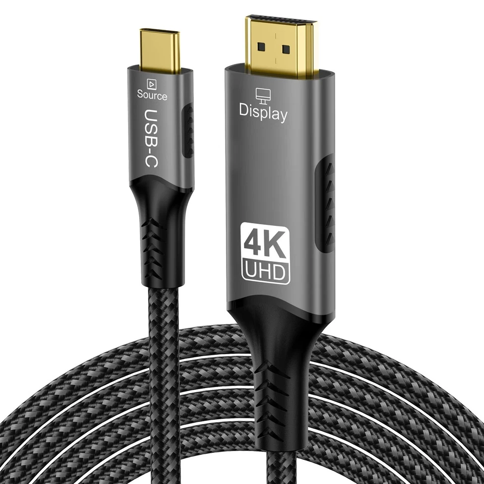 Adaptador de cable 8K USB C a HDMI 2.1 8K60Hz tipo C a HDMI cable para Thunderbolt Foto 3 de 4