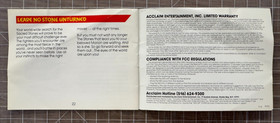 Manual de instrucciones Double Dragon III para NES Nintendo NES-3W-USA Folleto