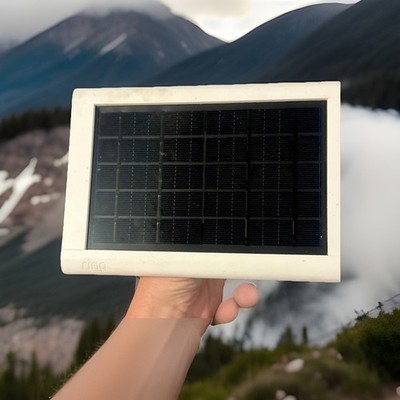 Ring Solar Panel  2.4W White Solar Power 