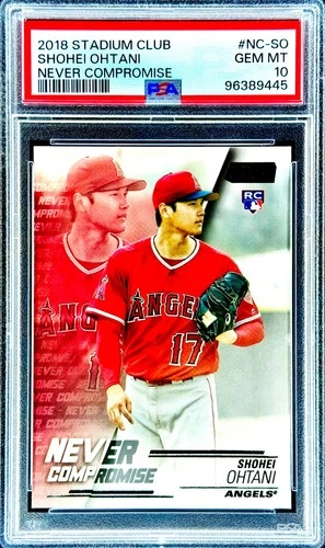 Shohei Ohtani RARE ROOKIE RC TOPPS INVESTMENT CARD SSP NON AUTO MVP ROY PSA 10