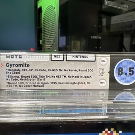 Gyromite NES (1985) &ndash; WATA 8.5 CIB &ndash; Hangtab &bull; 1‑Code &bull; Mid‑Production
