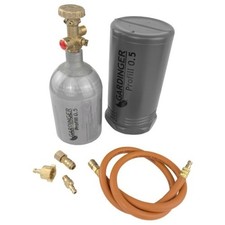 Bef&uuml;llbare Propangasflasche Profill 0.5 aus Aluminium inkl Umf&uuml;llset Schnellkupp