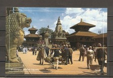 Nepal Bhaktapur Durbar Square ładna pocztówka nieużywana