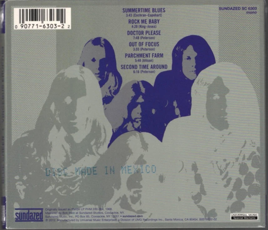 Vincebus Eruptum by Blue Cheer (CD, 2012, Sundazed) Summertime Blues Hype NEW - Image 2 of 2