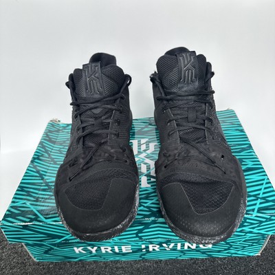 Nike Zoom Kyrie 3 Basketball Shoes Men's Triple Black Marble Size