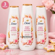 Dove Body Wash Limited Edition Bundle 3 Pack SUGAR COOKIE 20oz