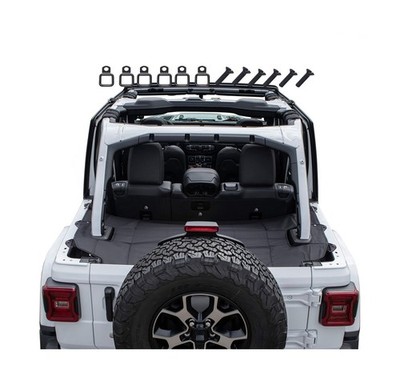 GPCA Cargo Cover Lite for Jeep Wrangler JL 4-Door (2018-Present) Water-Resist...