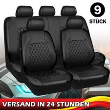9x Universal Sitzbezüge Schonbezüge Auto Sitzüberzug Autositzschoner Schwarz
