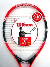Wilson Federer 25 Junior Tennis Racquet 3 7/8 Grip Ages 9 to 10 Youth 25" Length