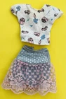 Vintage Barbie Clothes 1987 Feeling Fun Skirt and Top RARE #Bb