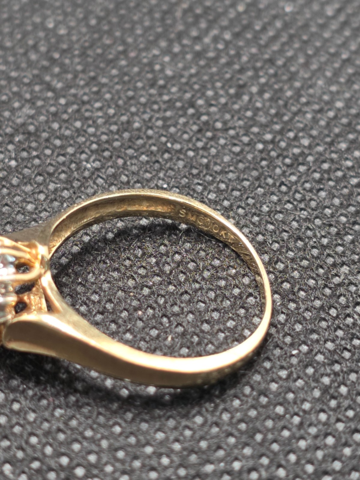 Solid 10K Yellow Gold Ruby Diamond Ring Size 6.25… - image 13