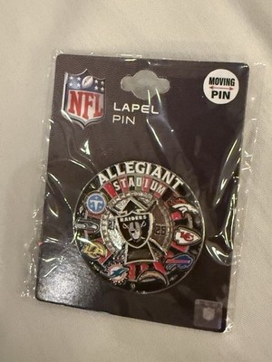 Aminco Las Vegas Raiders Allegiant Stadium Moving Lapel Pin, Multicolor NFL