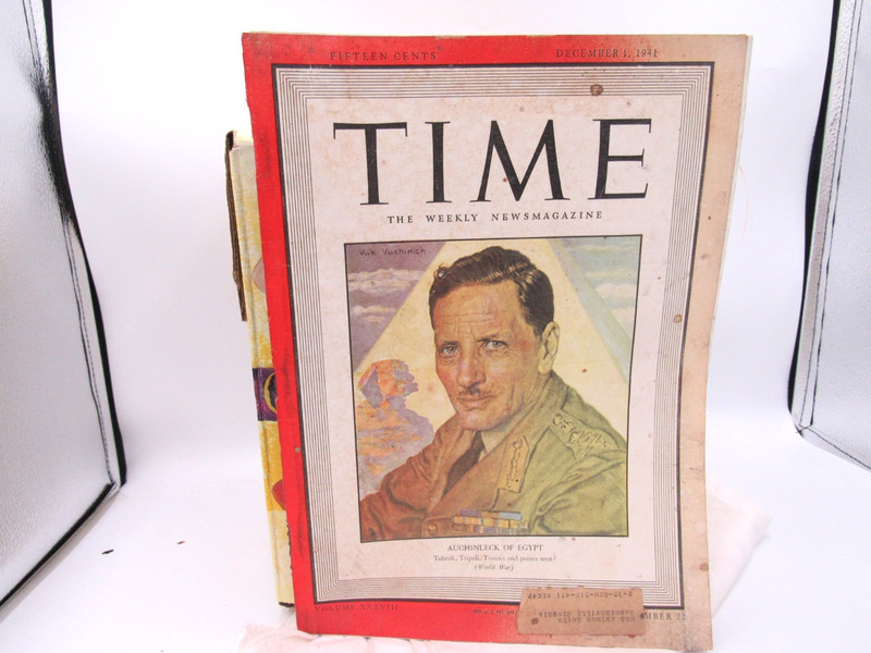 SV -December 1, 1941 Time Magazine Auchinleck of Egypt