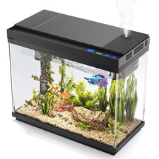 Fish Tank, 2.4 Gallon Fish Aquarium, Fish Tank Starter kit with Smart Humidif...