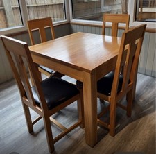 Oak Table and 4 Chairs